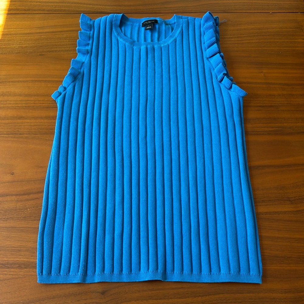 Ann Taylor Factory Blue tank top Large